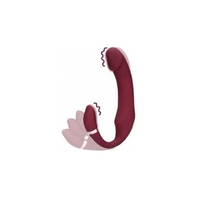 Boss of Toys Loveline Bendable Vibrating Dual-End Intimate Device Merlot Grape