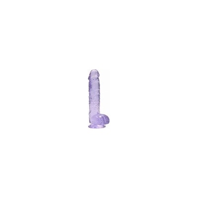 Shots Toys RealRock Crystal Clear 15 см Лилав (P23930)