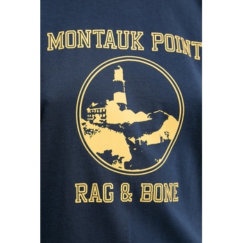 rag & bone Памучна тениска Rag & Bone дамска в тъмносиньо WCC25PT023MI24 (WCC25PT023MI24)