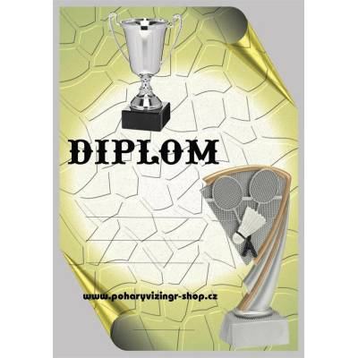 VIZINGR Badminton diplom A4 č.16
