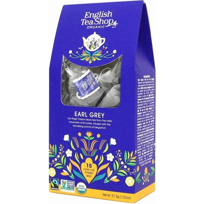 English Tea Shop Černý čaj Earl Grey 15 pyramidek sypaného čaje