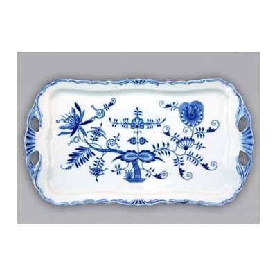 Cibulák podnos AIDA obdĺžnikový 45 cm cibulový porcelán originálny cibulák Dubí