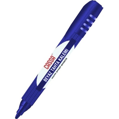 МАРКЕР ЗА БЯЛА ДЪСКА С ОБЪЛ ВРЪХ cassa 2-3ММ СИН