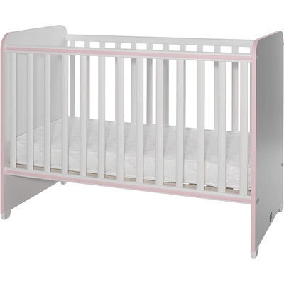 Lorelli Детско легло Lorelli - Sweet Dream, 60 x 120 cm, бяло и розово (10150540038A)