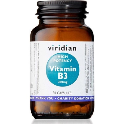 Viridian High Potency Vitamin B3 250 mg 30 kapslí