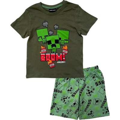 Pyžamo Minecraft FU s25 63898 - 432 tm. zeleno zelené