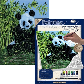 Malování obrázků podle čísel na plátno Panda