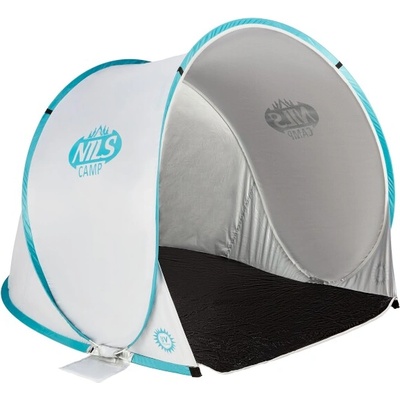 NILS CAMP Samorozkládací plážový stan NILS Camp NC3173 šedo-tyrkysový