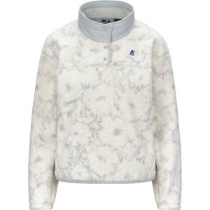 K-Way Дамско поларено яке K-way Women's Benedicte Orsetto Print Fleece jacket - Ecru / Grey Flowers (105-6883-0113)