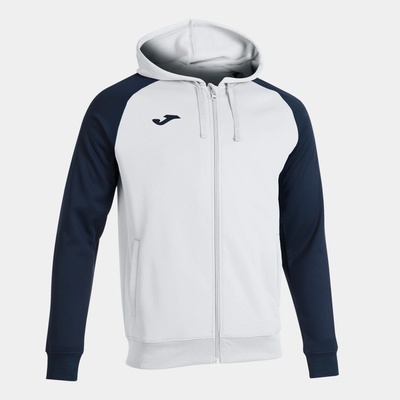 Joma Academy IV mikina na zip s kapucí dětská bílá tmavě modrá