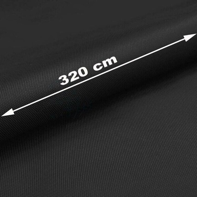 Vodu odpuzující oxfordová látka s teflonovou úpravou, 165 g/m², šíře 320 cm, černá