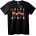 NOONEBRAND Тениска Любовни Стрели - M, Black