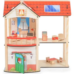 Moni Дървена къща за кукли Moni Toys - Elly (109624) - ozone