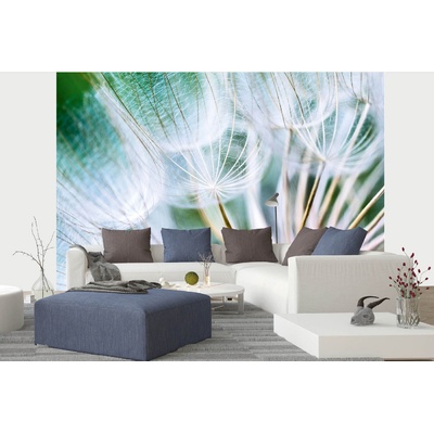 DIMEX ART Самозалепваща се флизелинова фототапета детайли от пух от глухарче 375 x 250 см