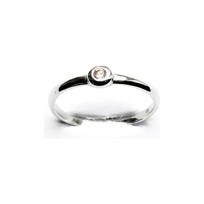 Čištín Zlatý prsten zirkon pink bílé i žluté zlato T 1523