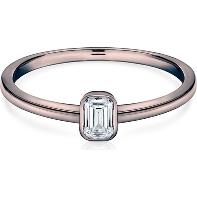Savicki Zásnubný prsteň Pure čierne zlato diamant PURE P EM 30 D CZ