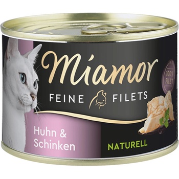 Miamor Feine Filets Naturelle kuřecí se šunkou 12 x 156 g