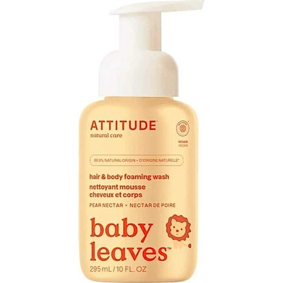 Attitude Detská sprchová pena (2v1) s vôňou Hruškovej šťavy Baby leaves 295 ml