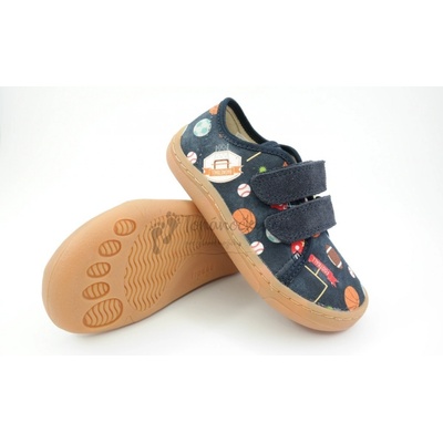 Froddo dětské barefoot plátěnky G1700310 blue – Zboží Mobilmania