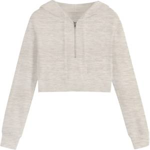 Miso Суичър Miso Women's Cropped Hoodie - Oatmeal