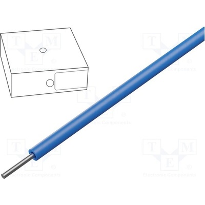 Helu 46303 Vodič SiD 1x0,5mm2 drát Cu silikon modrá 300V,500V 100m