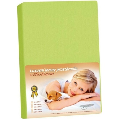 Bellatex Jersey prestieradlo s elastanom jarná zelená 140x200
