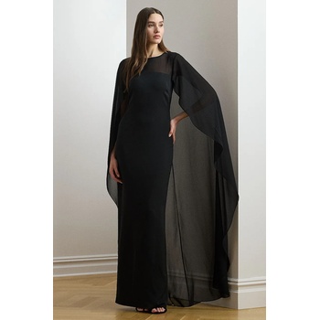 Ralph Lauren Рокля Lauren Ralph Lauren в черно дълга със стандартна кройка 253951606 (253951606)
