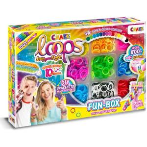 CRAZE Творчески комплект, Craze, Loops, Забавна кутия за плетене на гривни с ластици