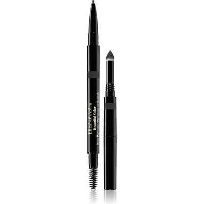 Elizabeth Arden Beautiful Color Brow Perfector автоматичен молив за вежди 3 в 1 05 Soft Black 0.32 гр