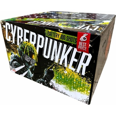Sestavený ohňostroj CYBERPUNKER BEST PRICE 100 ran 30 mm