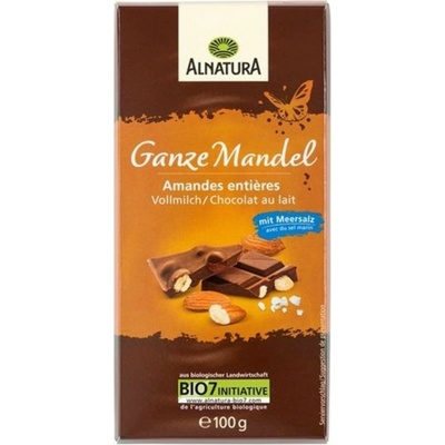Alnatura Bio čokoláda s celými mandlemi 100 g