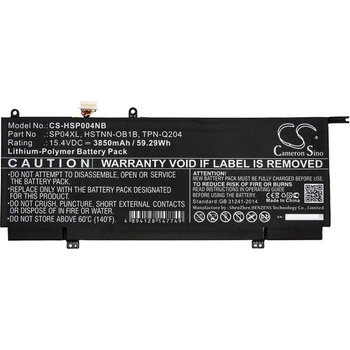 Cameron Sino HP Spectre X360 13-AP0000NA, HSTNN-OB1B, SP04XL, LiPo, 15.4V, 3850 mAh, CAMERON SINO (CS-HSP004NB)