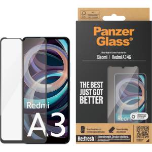 Panzer Стъклен протектор PanzerGlass за Xiaomi Redmi A3 4G UWF - Черен