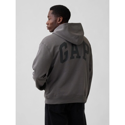 GAP Oversize mikina s logom sivá