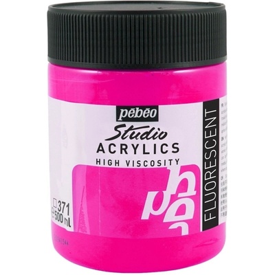 Pébéo Studio Fine АКРИЛНА боя Fluorescent Pink 500 ml 1 бр (172371)