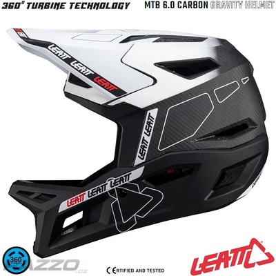 LEATT MTB Gravity 6.0 Carbon V24 White 2026 – Hledejceny.cz