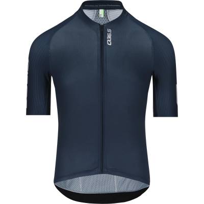 Q36.5 Мъжка фланелка с къс ръкав за колоездене Q36.5 Gregarius Pro Signature Jersey Cycling jersey - Nautica Blue - размер XS (056-3510-0311)