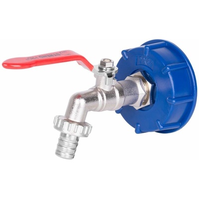 Strend Pro 256929 Sada ventil 1/2" (Zn redukcia 3/4") + plastová redukcia 60 mm + výpust 3/4" , na IBC nádrž