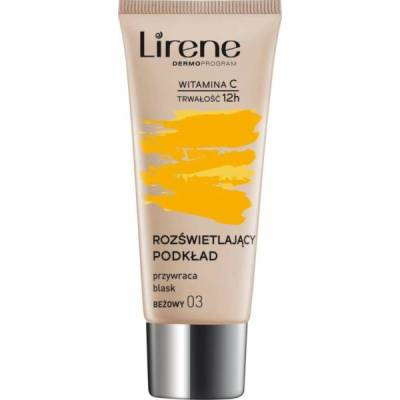 Lirene Vitamin C rozjasňující fluidní make-up pro dlouhotrvající efekt 3 Beige 30 ml