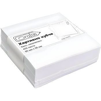 Grafos Хартиено кубче незалепено 95x95 mm 400 л. Бяло