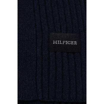 Tommy Hilfiger Шал Tommy Hilfiger мъжки в тъмносиньо с изчистен дизайн AM0AM12837 (AM0AM12837)