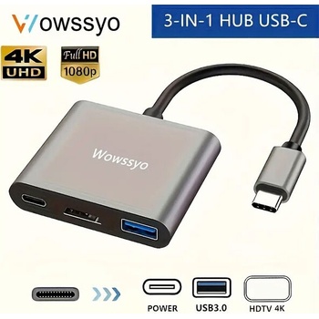 Wowssyo USB-C Multiport, PD 100W, 4K HDMI (Wowssyo 321635)