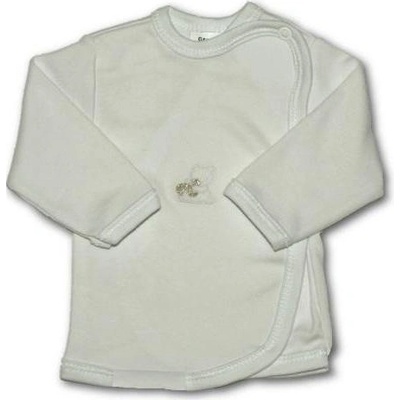 New Baby - kojenecká košilka s vyšívaným obrázkem bílá