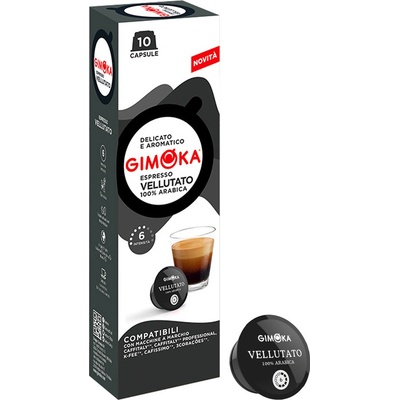 Gimoka Vellutato Počet kapslí pro Caffitaly 10 ks