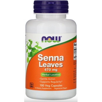 NOW Senna Leaves, 100 капсули, Now