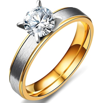 HARAHU Дамски Пръстен LO-17416 - Златна / Сребриста / 62mm KP17416 (LO-17416)