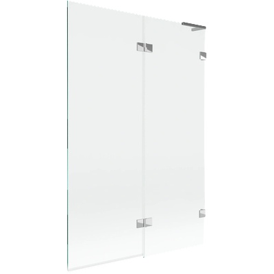 Mexen Lunar L параван за вана с 2 врати, десен, 120 x 150 см, прозрачен, хром - 897L-120-100-01-00-P (897L-120-100-01-00-P)