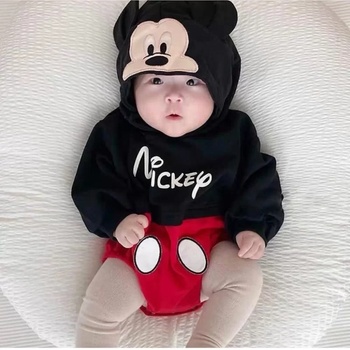 Myrat Baby Бебепко боди Мики Маус с качулка