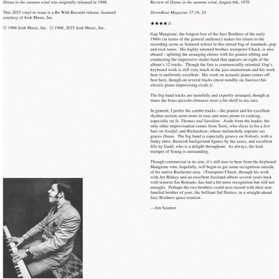 - Diana In The Autumn Wind (LP) (e9857243-848a-4c56-8b44-5f786f660ea3)