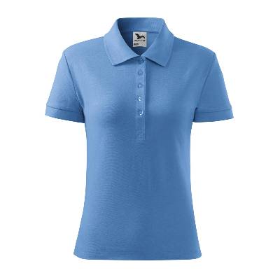 Malfini cotton 213 / Дамска поло тениска - небесно синя l (2131515)